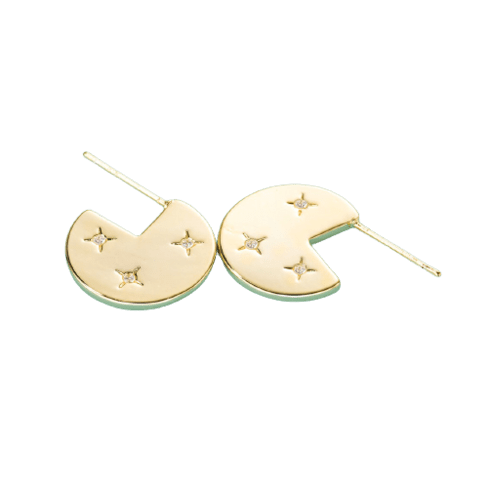 Gold Starry Earrings Des (1)