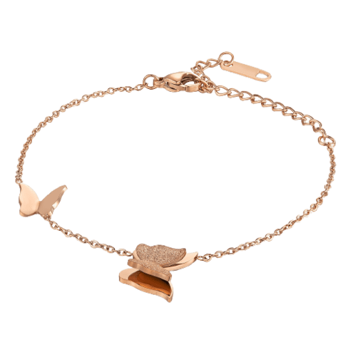 Rose Gold Butterfly Bracelet Des (1)